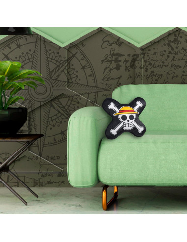 Cojín de Sofá One Piece 42.93 cm de Felpa Multicolor