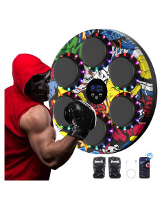 Máquina de Boxeo Musical Markton con Guantes y Bluetooth