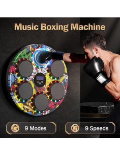 Máquina de Boxeo Musical Markton con Guantes y Bluetooth 2