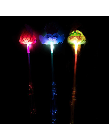 Extensiones de Cabello de Fibra Óptica Trolls Wow! Stuff 3 Pack