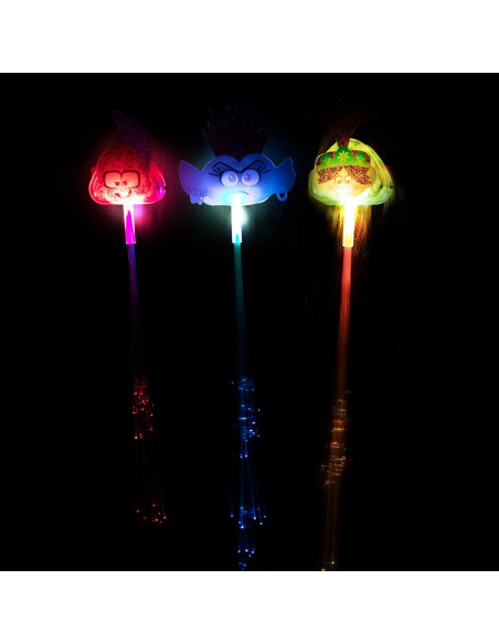 Extensiones de Cabello de Fibra Óptica Trolls Wow! Stuff 3 Pack