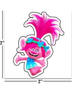 Paquete de 72 Tatuajes Temporales de Trolls Crenstone 5.08 cm 2