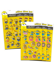 Set de Stickers Esponjosos Minions - 114 Stickers para Fiestas