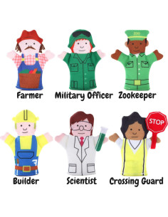 Conjunto de Títeres de Dedo Happy Helpers - 12 Piezas Educativas 2