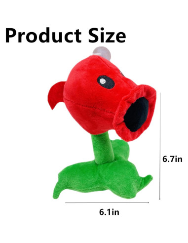 Juguete de Peluche Peashooter PVZ 16-18cm JHESAO Suave