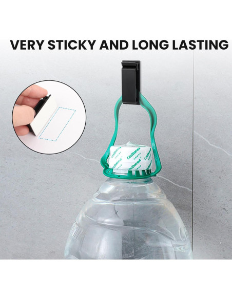 Clip de Gestión de Cables Adhesivo Tezop 20 Pcs Negro