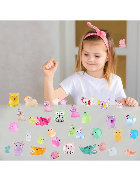 150 Figuras de Animales Miniatura Luminiscentes U-Zimikee