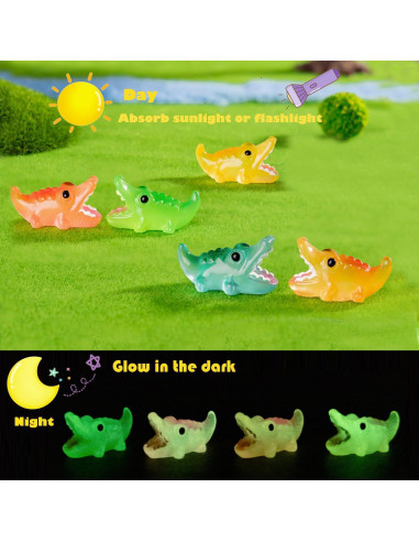 150 Figuras de Animales Miniatura Luminiscentes U-Zimikee