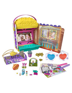 Juego Polly Pocket Un-Box-It con 20 Accesorios y 2 Muñecas