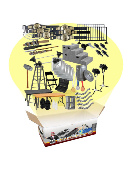 Kit de Accesorios para Figuras de Lucha Libre 50 Piezas Kit de Accesorios para Figuras de Lucha Libre 50 Piezas