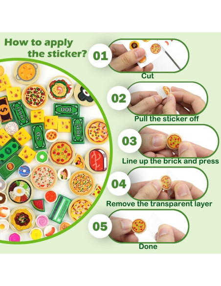 Juego de Comida de Ciudad BroTex - Accesorios de Bloques