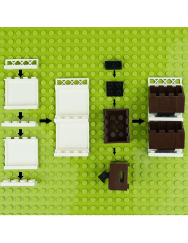 Juego de Comida de Ciudad BroTex - Accesorios de Bloques