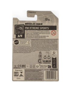 Silla Wheelie Matchbox Hot Wheels 2021 - Coche de Metal Rojo 2