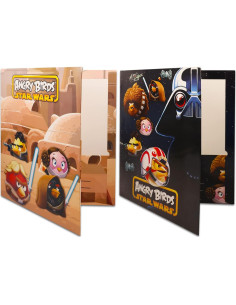 4 Carpetas Escolares Angry Birds Star Wars - 2 Bolsillos 2