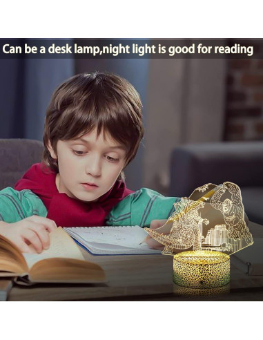 Luz Nocturna LED 3D Godzilla vs King Kong con Control Remoto