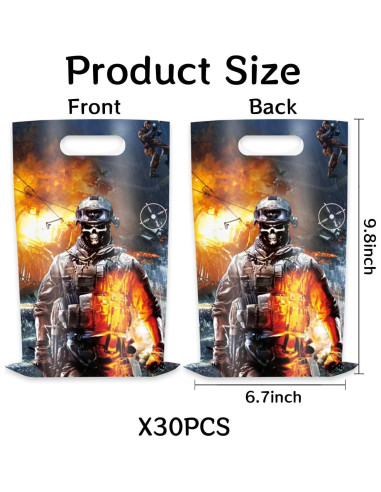 30 Bolsas de Regalo de Fiesta Autrpoweo - Papel Ecológico