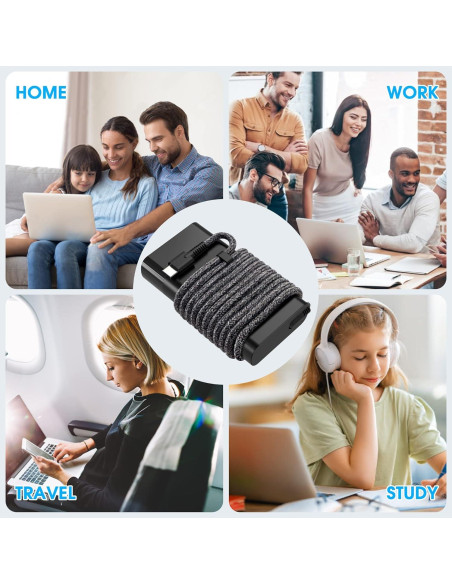 Cargador USB C 65W HP para Spectre, Envy, EliteBook