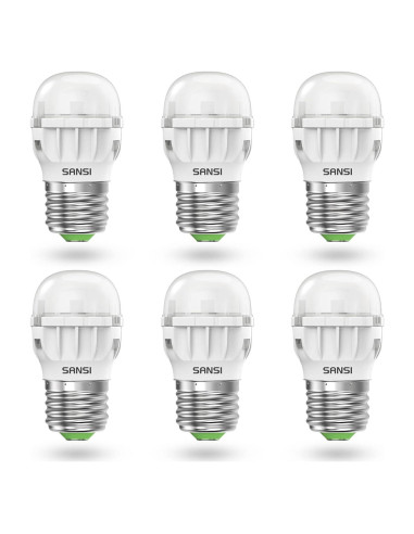 Bombillas LED SANSI 7W E26 800 lúmenes 5000K Paquete de 6