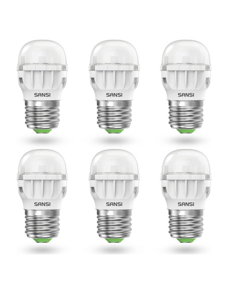 Bombillas LED SANSI 7W E26 800 lúmenes 5000K Paquete de 6