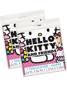 Manteles Plásticos Rectangulares Hello Kitty - Paquete de 2 2