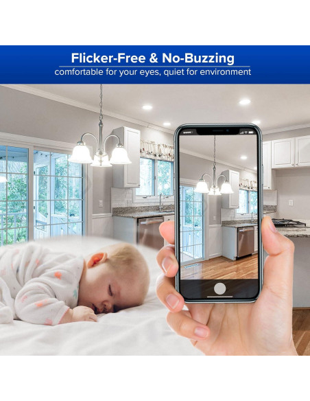 Bombillas LED SANSI 7W E26 800 lúmenes 5000K Paquete de 6