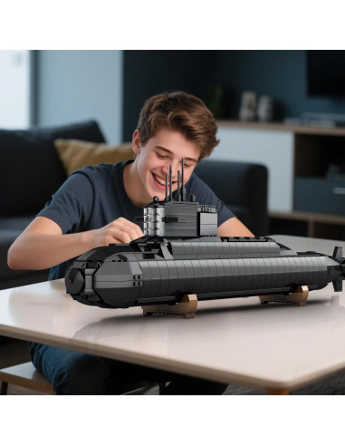 Kit de Construcción Submarino Nuclear Brihappen 1498 Piezas