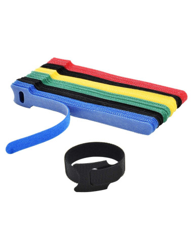 Bridas de Cable Reutilizables Hmrope 60PCS 15cm Microfibra