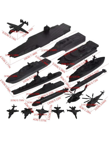 Set de Juguete Acorazado 17 Piezas Xoeryoy - Barcos y Aeronaves