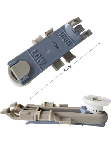 Ajustador de Rueda Superior Lavavajillas Popbee WP8561996 - 4 Piezas