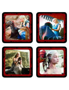 Juego de Posavasos Cuadrados Daenerys Targaryen Dark Horse