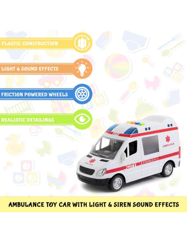 Ambulancia de Juguete Juguete Para Disfrutar con Luz y Sonido