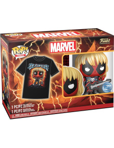 Figura Coleccionable Funko Pop! Deadpool + Camiseta Unisex 2