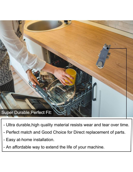 Ajustador de Rueda Superior Lavavajillas Popbee WP8561996 - 4 Piezas