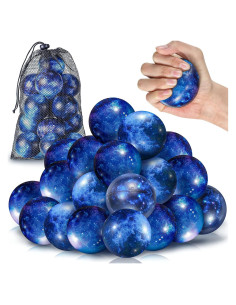 30 Pelotas Antiestrés Galácticas Zhanmai 6.3 cm con Bolsa