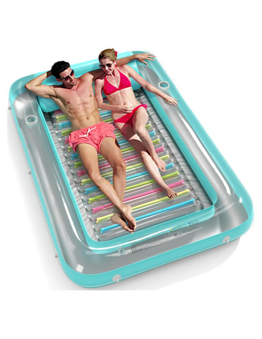 Flotador Inflable Jasonwell 4 en 1 Verde XXL para Piscina