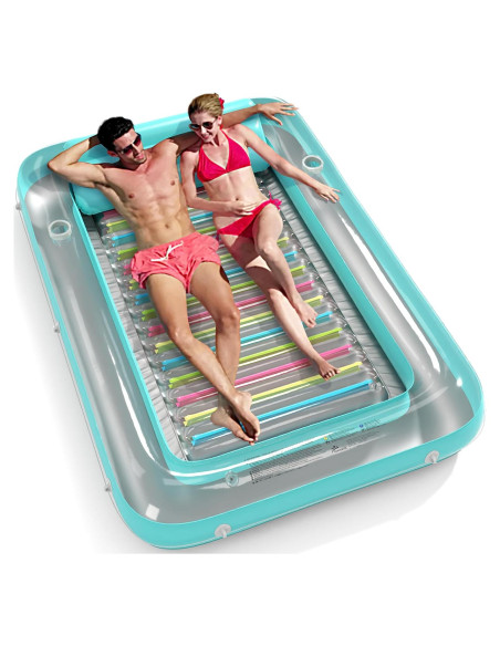 Flotador Inflable Jasonwell 4 en 1 Verde XXL para Piscina