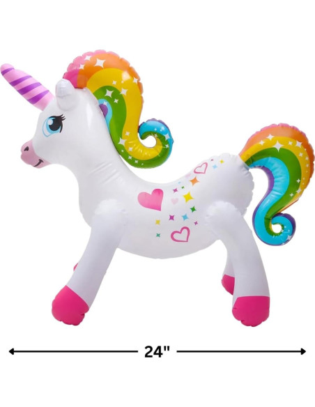 Unicornio Inflable Arcoíris 61 cm Novelties de Rhode Island