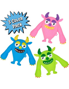 Juguetes Antiestrés Monstruo Squishy 3 Piezas Almar 2