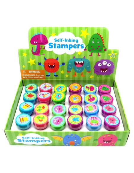 Sellos de Monstruos TINYMILLS 24 Piezas para Halloween