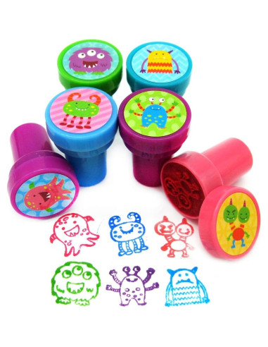 Sellos de Monstruos TINYMILLS 24 Piezas para Halloween