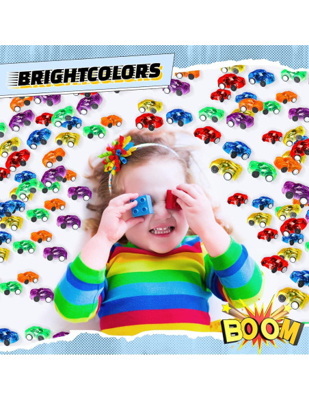 Paquete de 240 Coches Mini Retroceso Jerify - Juguetes de Colores