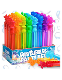 Paquete de 32 Mini Varitas de Burbujas Cawiew para Niños