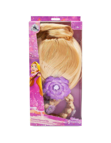 Disfraz de Rapunzel Disney con peluca y trenza - Talla Única