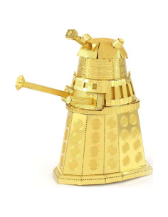 Kit de Modelo 3D Doctor Who Dalek Dorado Metal Tierra