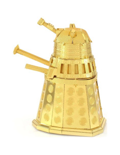 Kit de Modelo 3D Doctor Who Dalek Dorado Metal Tierra 2