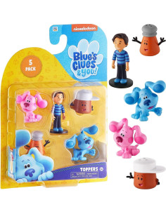 Toppers de Blue's Clues P.M.I. | 5 Figuras Coleccionables 2