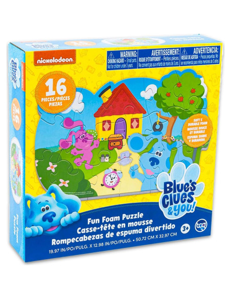 Rompecabezas de Espuma Blue's Clues 16 Piezas 50.8x33cm Rompecabezas de Espuma Blue's Clues 16 Piezas 50.8x33cm