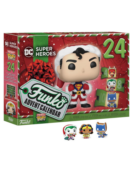 Calendario de Adviento Funko DC Comics 2023 - 24 Figuras Mini Calendario de Adviento Funko DC Comics 2023 - 24 Figuras Mini