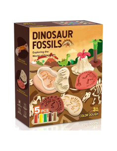 Conjunto de Masa de Color Dinosaurio 23 Piezas para Niños 4-8 Años