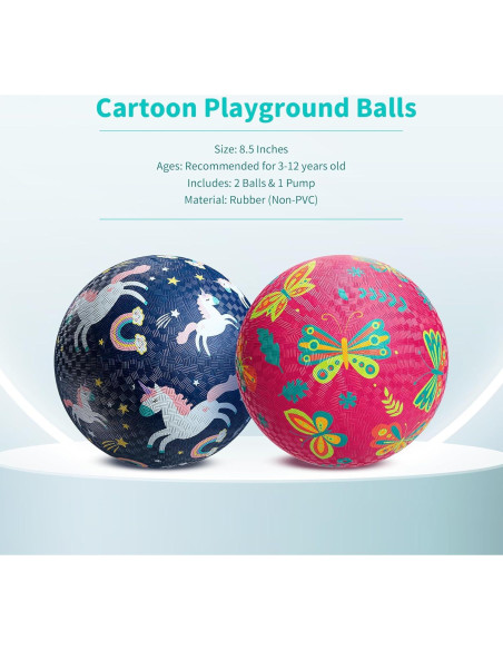 ZOOJOY Paquete de 2 Pelotas de Juego 21.6 cm para Niños